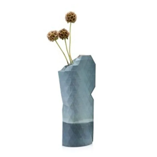 Paper Vase Cover Watercolour Blue (Small)