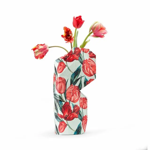 Paper Vase Cover Tulips (Large)