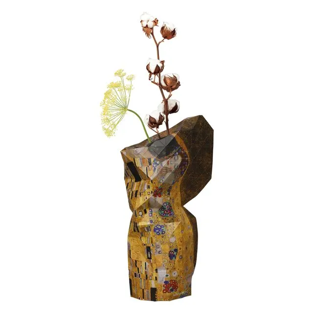 Paper Vase Cover The Kiss - Klimt (Large)