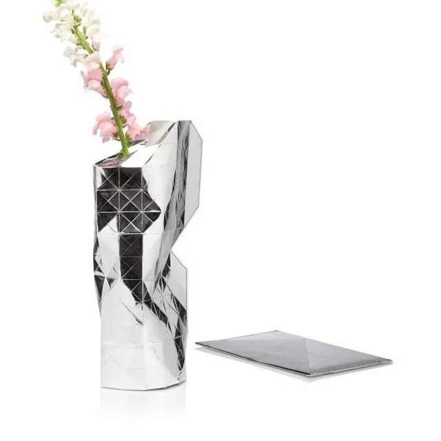 Paper Vase Cover Silver (Large)