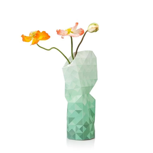 Paper Vase Cover Green Gradient (Large)