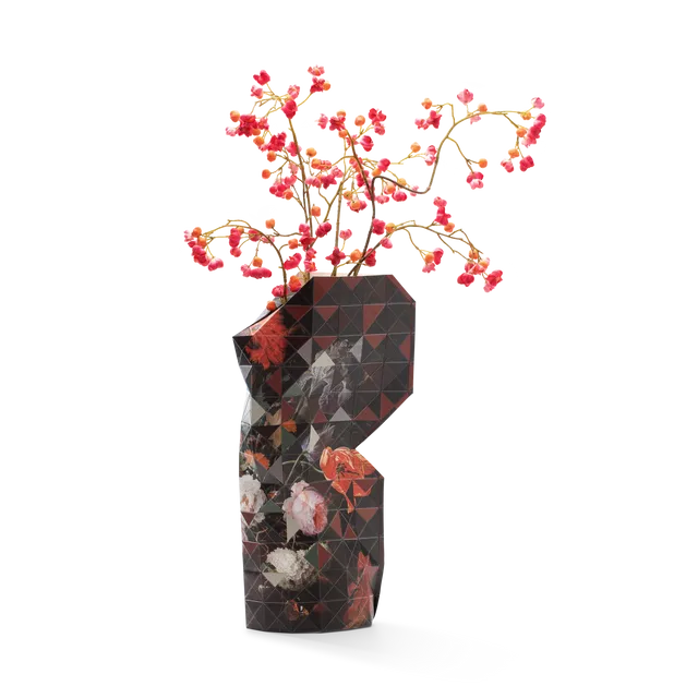 Paper Vase Cover Still Life with Flowers (Large)