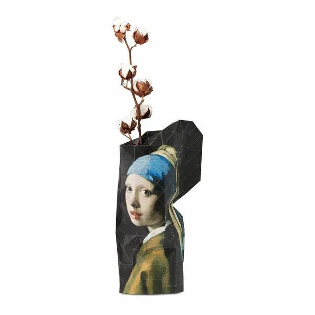 Paper Vase Cover Girl with a Pearl Earring (Large)