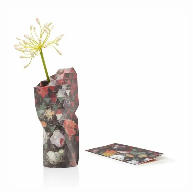 Paper Vase Cover Still Life with Flowers (Small)