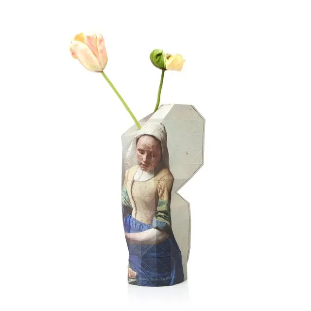 Paper Vase Cover 'Milkmaid' by Vermeer (Large)