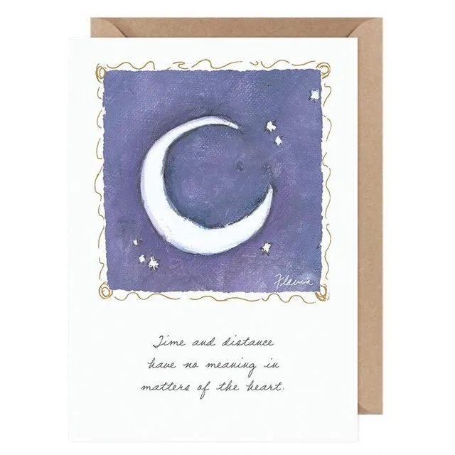 Time and Distance ....Flavia Card by Flavia Weedn 100% Cotton  Tree Free Made in Switzerland  0003-2070