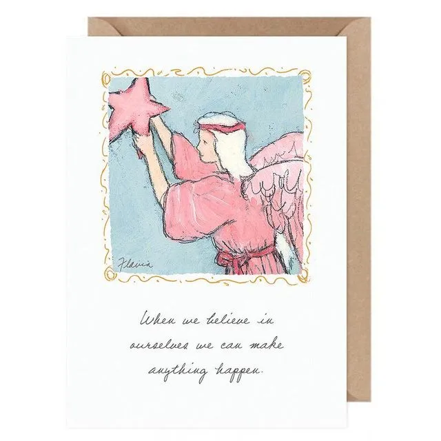 When we believe ....Flavia Card by Flavia Weedn 100% Cotton  Tree Free Made in Switzerland  0003-2118