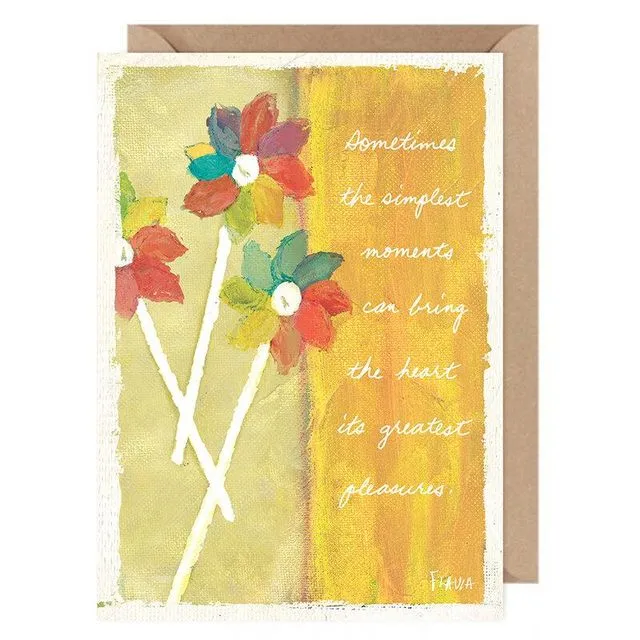 Sometimes ....Flavia Card by Flavia Weedn 100% Cotton  Tree Free Made in Switzerland  0101-0027