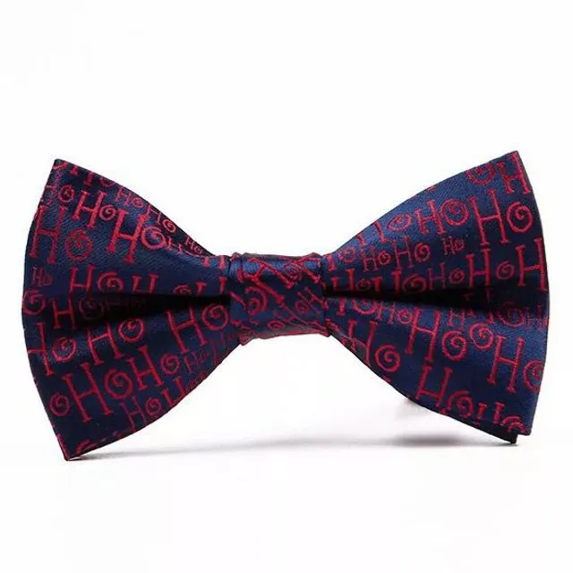 Bowtie 16 "Blue hohoho with red writing"