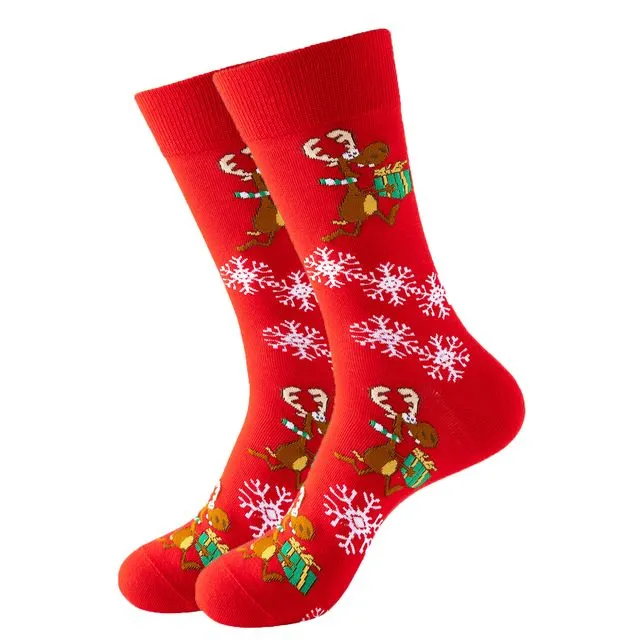Socks 1 "Very happy reindeer"