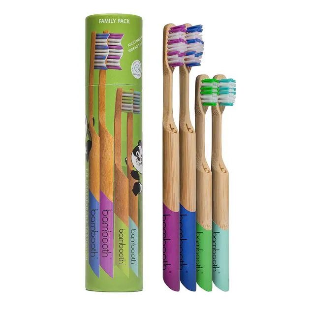 Bamboo Toothbrush - Family Pack