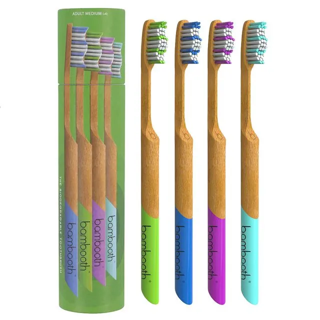 Bamboo Toothbrush - Multipack (Med/Soft)