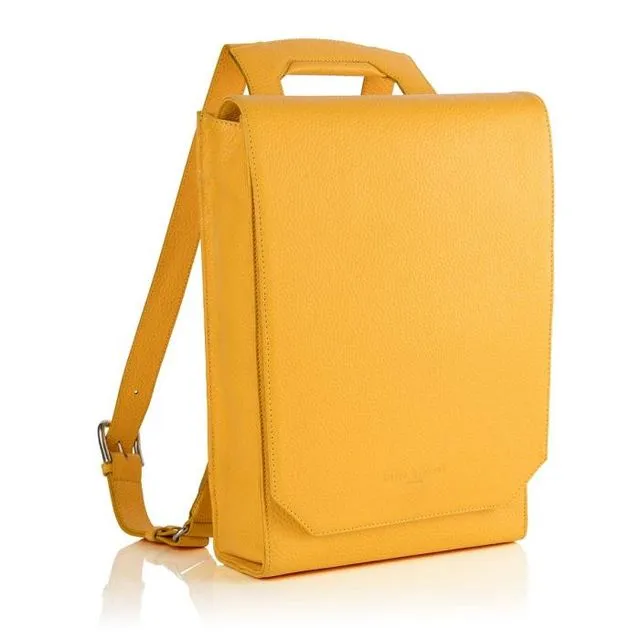 Richmond Leather Lilly Laptop Backpack - Aztec Yellow