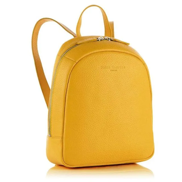 Richmond Leather Poppy Mini Backpack - Aztec Yellow