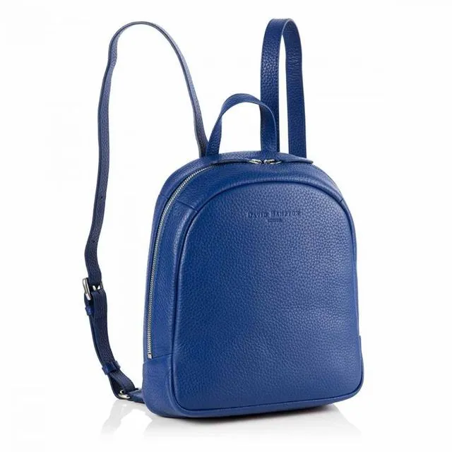 Richmond Leather Poppy Mini Backpack - Sapphire
