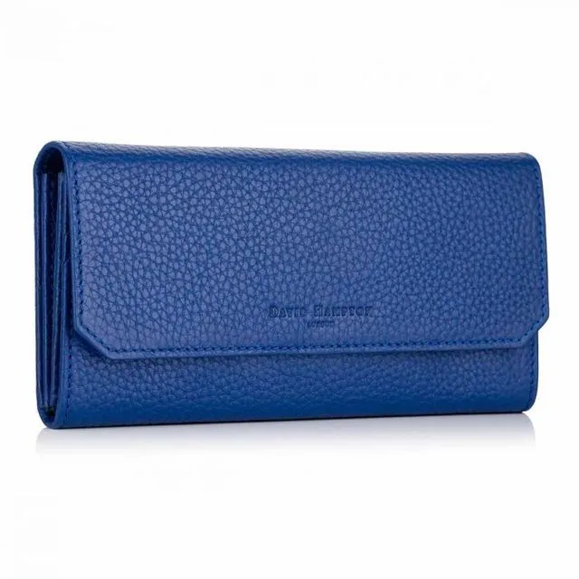Richmond Leather Continental Wallet - Sapphire blue