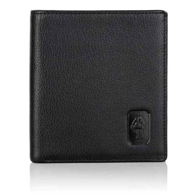 Malvern Leather Bifold Wallet - Black
