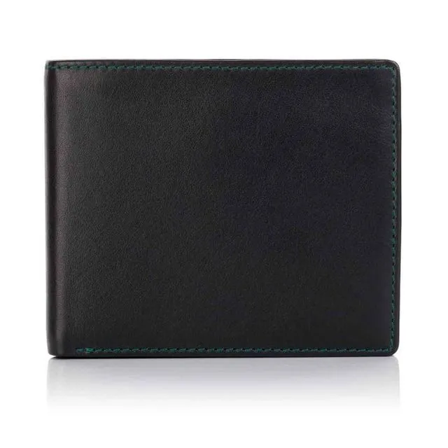 Black Saffiano Leather Trifold Wallet