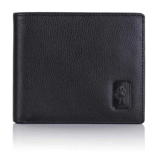 Malvern Leather Billfold Wallet - Black