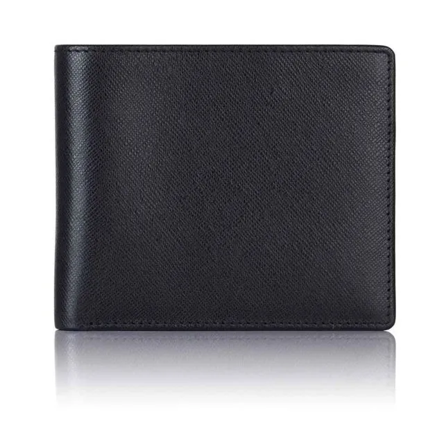 Black Saffiano Leather Billfold Wallet