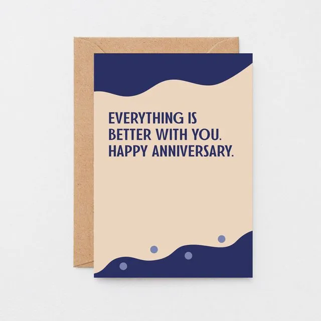 Anniversary Card | Better With You | SE1104A6