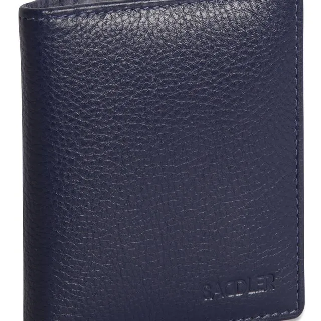 "Lexi" Women's Luxurious Leather Bifold RFID Credit Card Holder (Peacaot Blue)