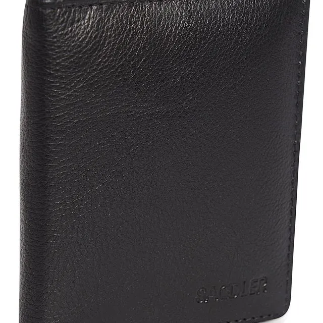 "Lexi" Women's Luxurious Leather Bifold RFID Credit Card Holder (Black)