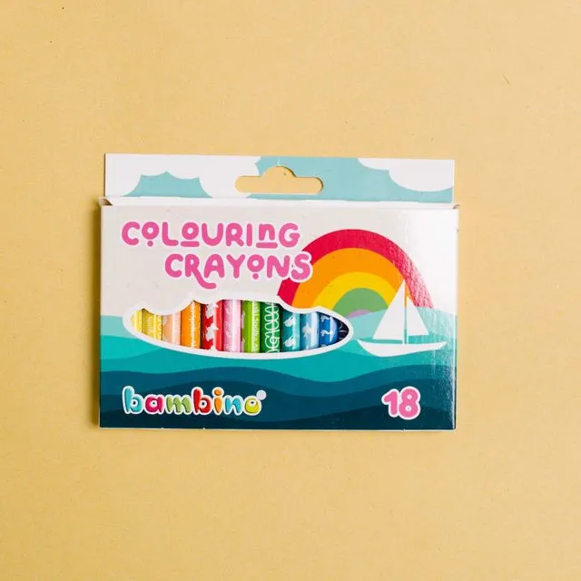 Bambino Crayons – Pack of 18 Crayons (Box of 10)