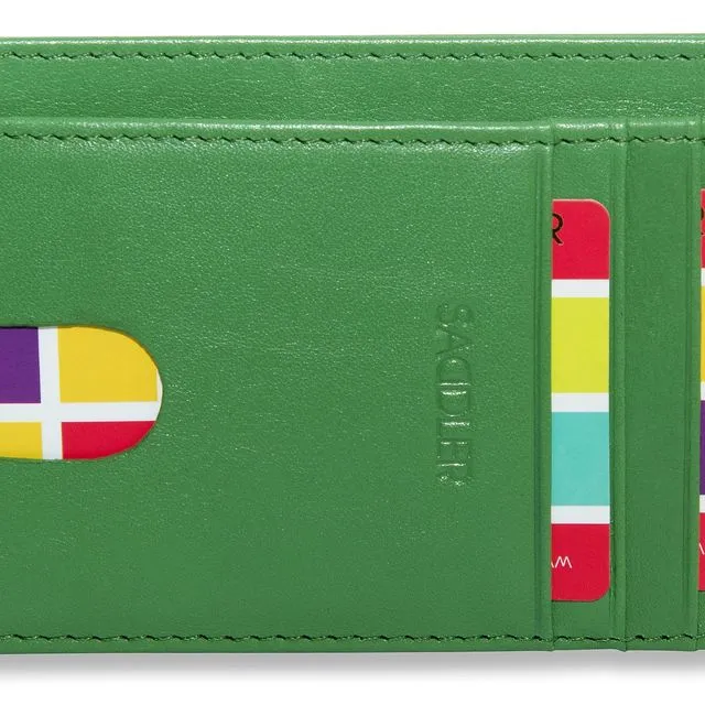 "STELLA" Women's Soft Leather Credit Card ID Holder (Jelly Bean)