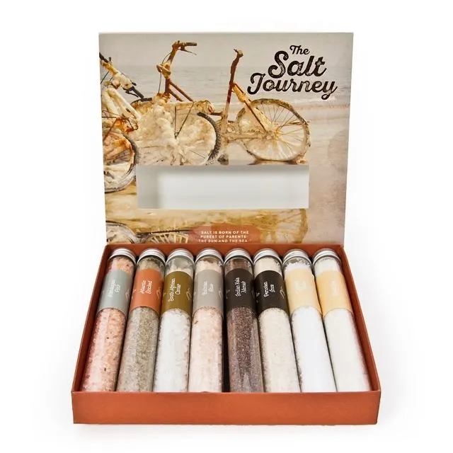 The Salt Journey | Collection of 8 Different Natural Salts (Pack of 6)