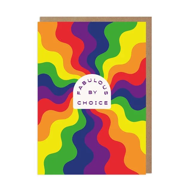 Fabulous by Choice LGBTQ+ Greeting Card Pack of 6