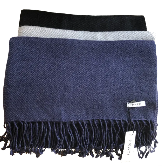 Cashmere scarf 2 ply 70 x 200 Navy