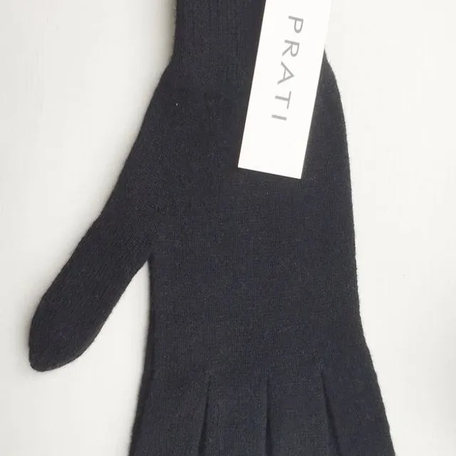 Cashmere full gloves black