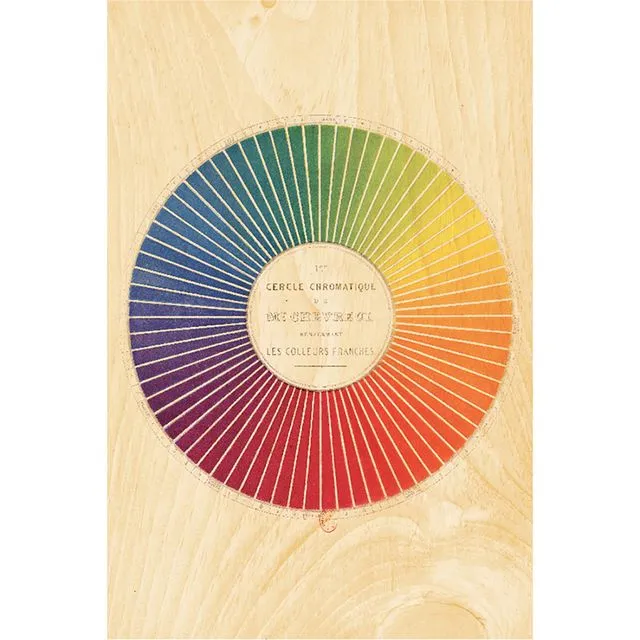 Wood postcard "Cercle chromatique"