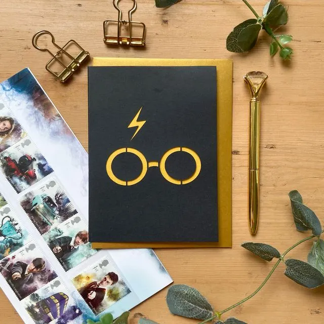 Card for Harry Potter lover, Minimal birthday card