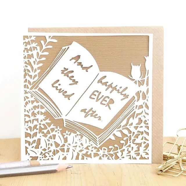Happy Ever After Card, Fairytale wedding card, Marriage card