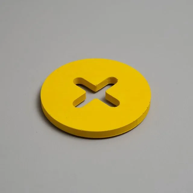 Jesmonite Coaster - Yellow
