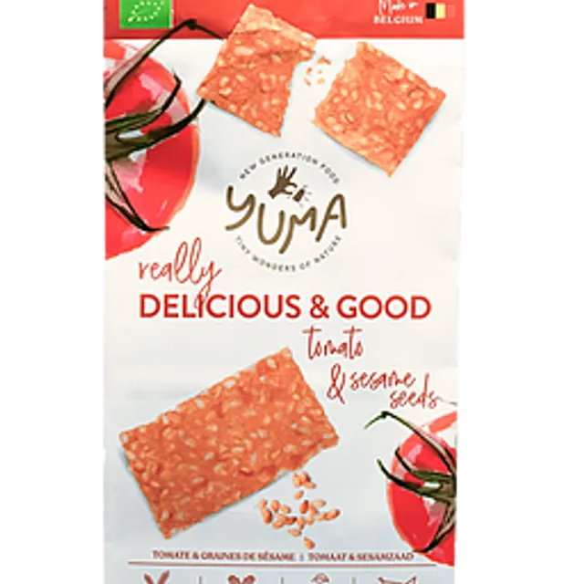 Tomato & Sesame Seeds Crackers - 90g (Pack of 10)