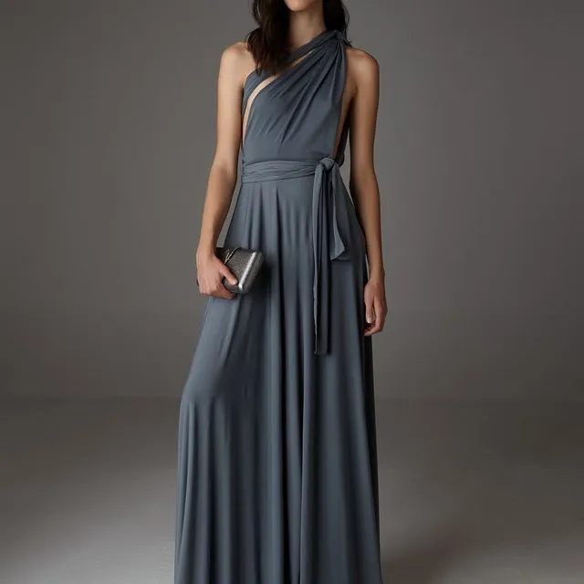 Maxi Dress Silver - Unique Size