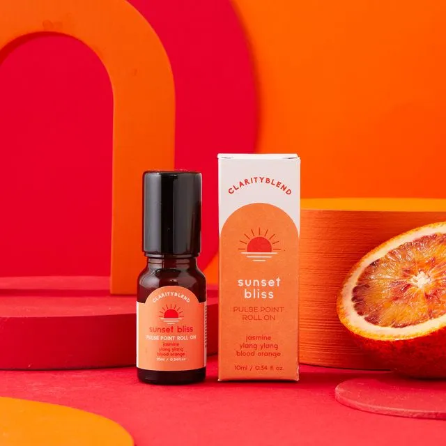 Sunset Bliss Aromatherapy Roll-On with Ylang Ylang, Jasmine and Blood Orange