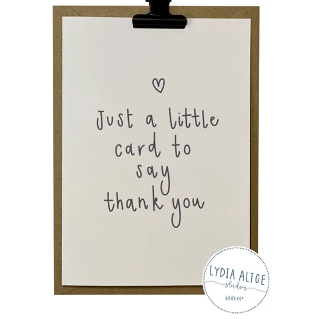 Thank You Greetings Card | Eco Friendly | Thank You Card