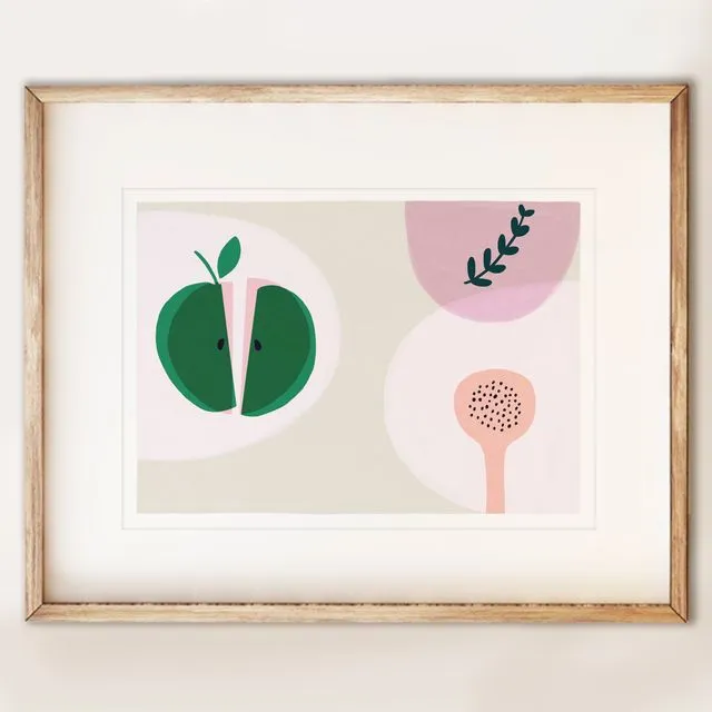 Green Apple art print