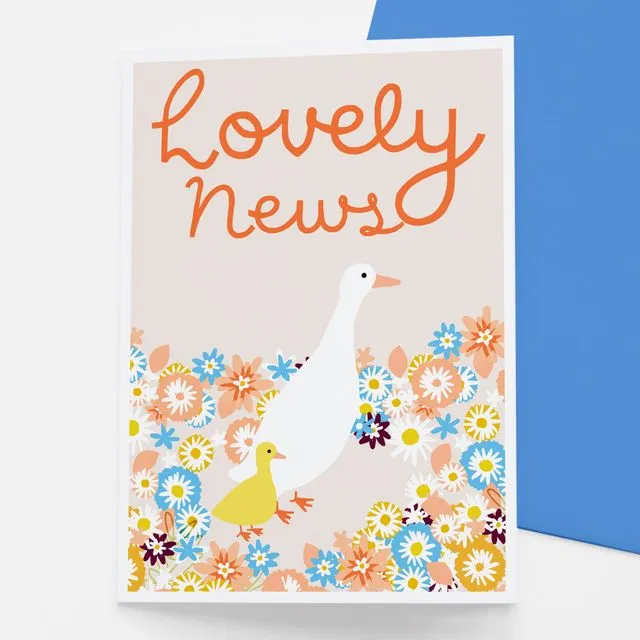 Duckling New baby card