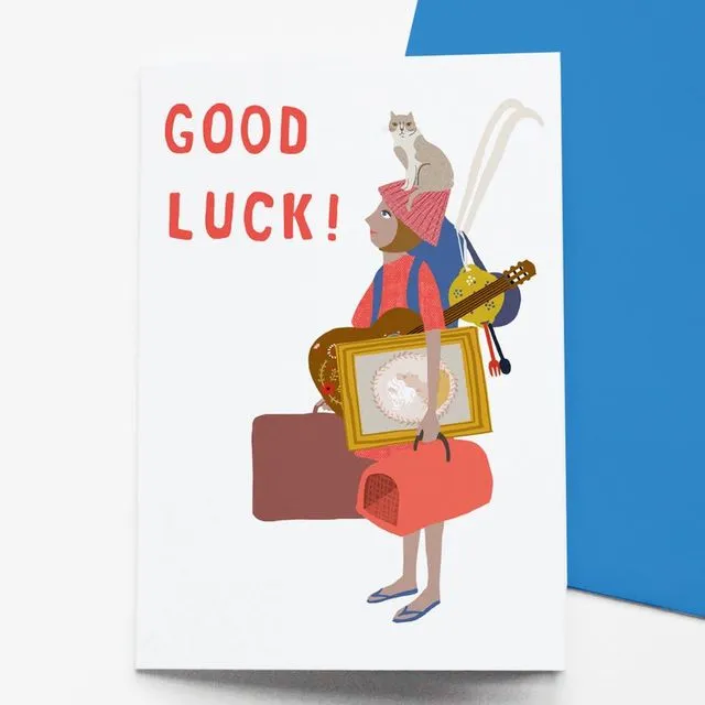 Good Luck Moving card