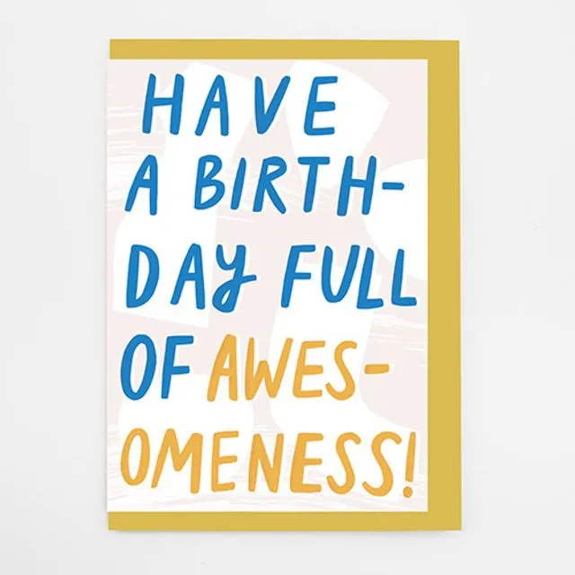 ‘Birthday of Awesomeness’ Card