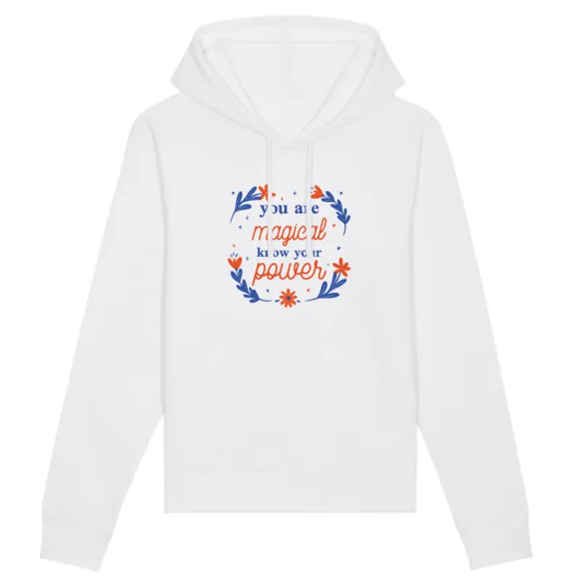 You are Magical - Organic Cotton Hoodie - White