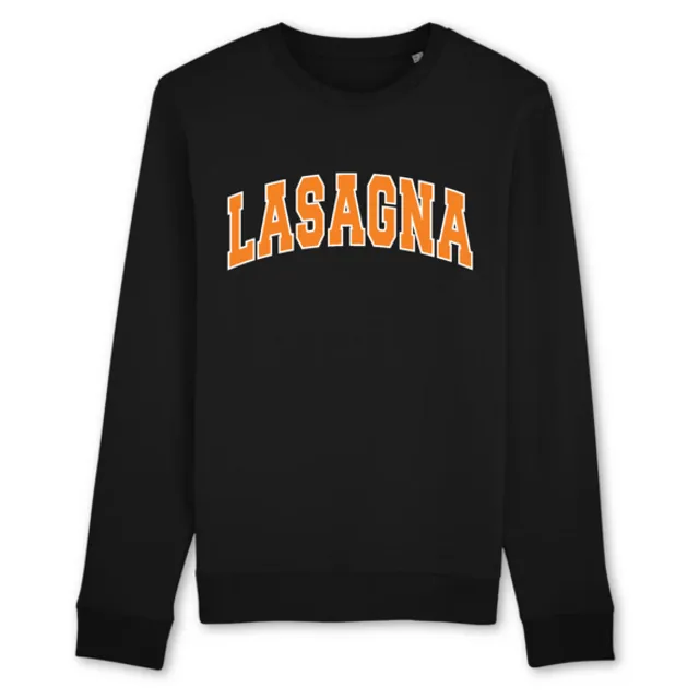 Lasagna - Organic Cotton Sweatshirt (Black)