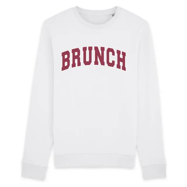 Brunch - Organic Cotton Sweatshirt (White)