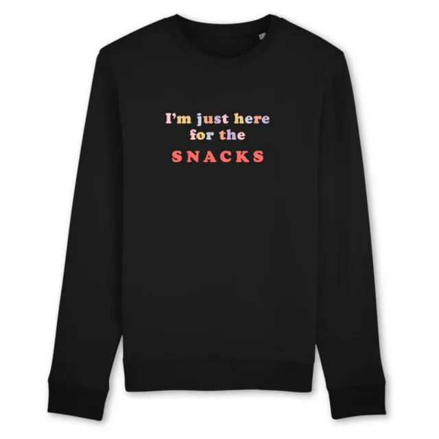 Snacks - Organic Cotton Sweatshirt (Black)