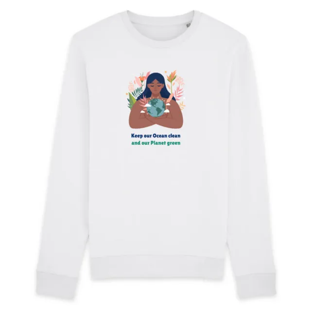 Green Planet - Organic Cotton Sweatshirt (White)